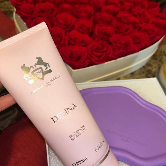 Parfums de Marly Delina Shower Gel & Ceramic Accessory Plate,New Products : American Fashion Style Bags On Sale